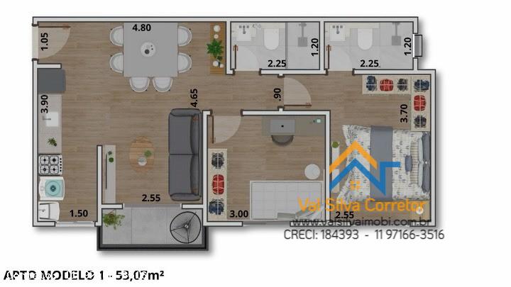 Apartamento, 2 quartos - Foto 6